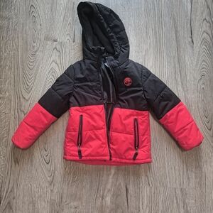 Black and Red Hooded Jacket